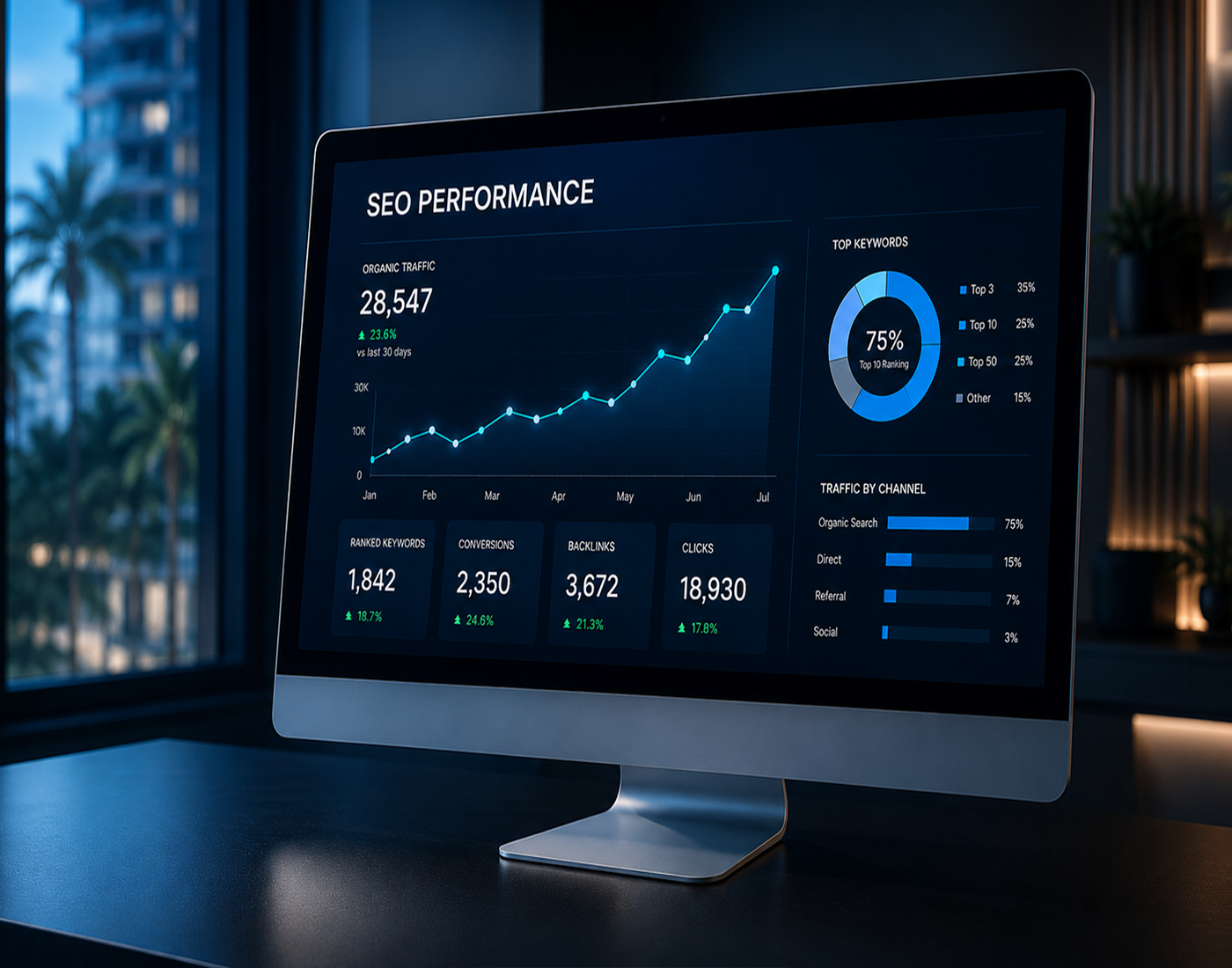 SEO services and local search visibility strategies
